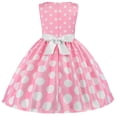 thumbnail image 3 of Girls Sleeveless Vintage Polka Dot Dress with Headband, 2-10Years, 3 of 7