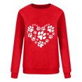 thumbnail image 6 of NuoCaiYun Valentine's Day Women's Funny Love Heart Graphic Shirt - Casual Long Sleeve Pullover Tops, 6 of 6