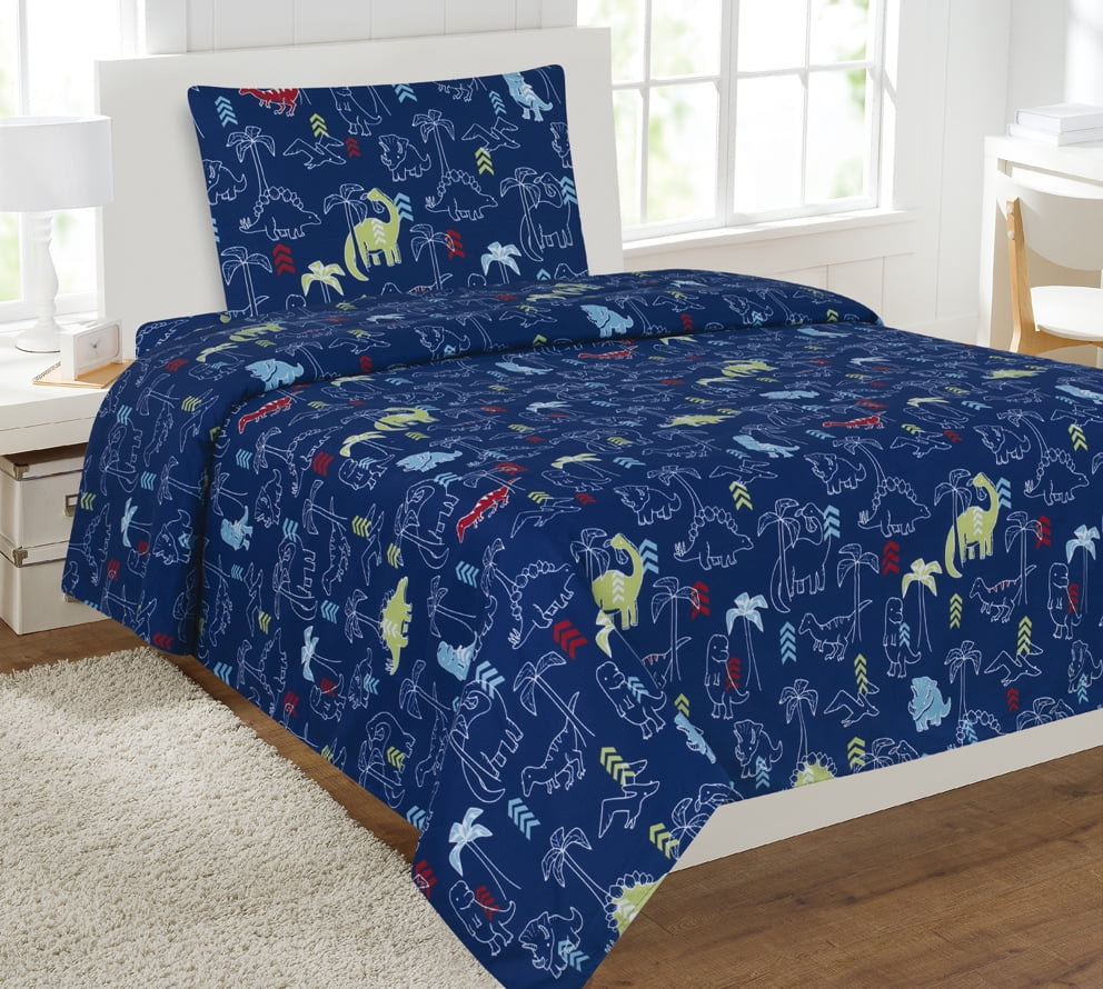 Kids 3 Piece Bed Sheet Set Twin Size Bedding Printed Microfiber Sheets