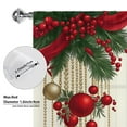 thumbnail image 6 of SPEKSEE 1Pc Christmas Sheer Curtain, Merry Christmas Snowy Scene Rod Pocket Voile Drapes, Window Curtain Voile Draperies for Kitchen Bedroom Living Room Yard, 6 of 15