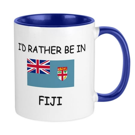 

CafePress - I d Rather Be In Fiji Mug - Ceramic Coffee Tea Novelty Mug Cup 11 oz