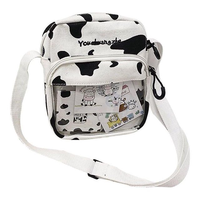 Bolso bandolera de lona transparente - Bolso de lona blanco Bolso bandolera para teléfono (1 unidad) ER