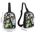 thumbnail image 2 of My Hero Academia Sling Bag Foldable Crossbody Bag Unisex Versatile Shoulder Bag Chest Pack Zipper for Gym Travel, 2 of 5