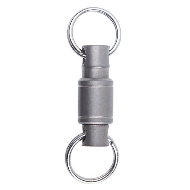 Llavero bidireccional, anillo para coche, aleación de titanio ligera, accesorio para llave, regalo de vacaciones Hugtrwg Para estrenar
