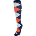 thumbnail image 1 of CTM Chaussettes Hautes à Carreaux Argyle Colorées (1 Paire) (Femmes), 1 of 2