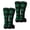 Black / Green, variant on Men Leaf Printed Mid-Calf Cotton Athletic Sports Crew Socks Lavender Black White 2 Pairs (Mens)