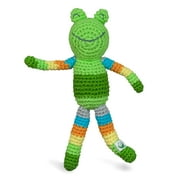 green sprouts Animal Friend Rattle made from Organic Cotton