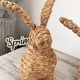 thumbnail image 4 of LSLJS Easter Rattan Rabbit Statue, Easter Decorations 7.5" Handmade Woven Straw Rabbit Figurine, Sitting Rabbit Crafts Vintage Tabletop Ornament Animals Statue Farmhouse Spring Decor for Home, 4 of 7