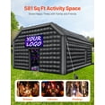 thumbnail image 3 of KFFKFF Inflatable Night Club 29.5 x 19.7 x 13.1 FT, Inflatable Party Tent with 1100W Air Pump, Spacious Gathering Pavilion for Celebrations and Birthdays, Black, 3 of 9