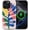 Colorful Abstract Floral Art, variant on for iPhone 15 Case for Women Girl Men Boy, Compatible with MagSafe, Shockproof Soft Silicone & Hard PC Shell Protective Case for iPhone 15 - Retro 80s Sun Aesthetic