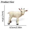 thumbnail image 3 of Aurlik Animal Model, Solid Static Micro Ornament, Collectible Pvc Animal Model - Simulation Goat Figure for Animal Model Enthusiasts, 3 of 7