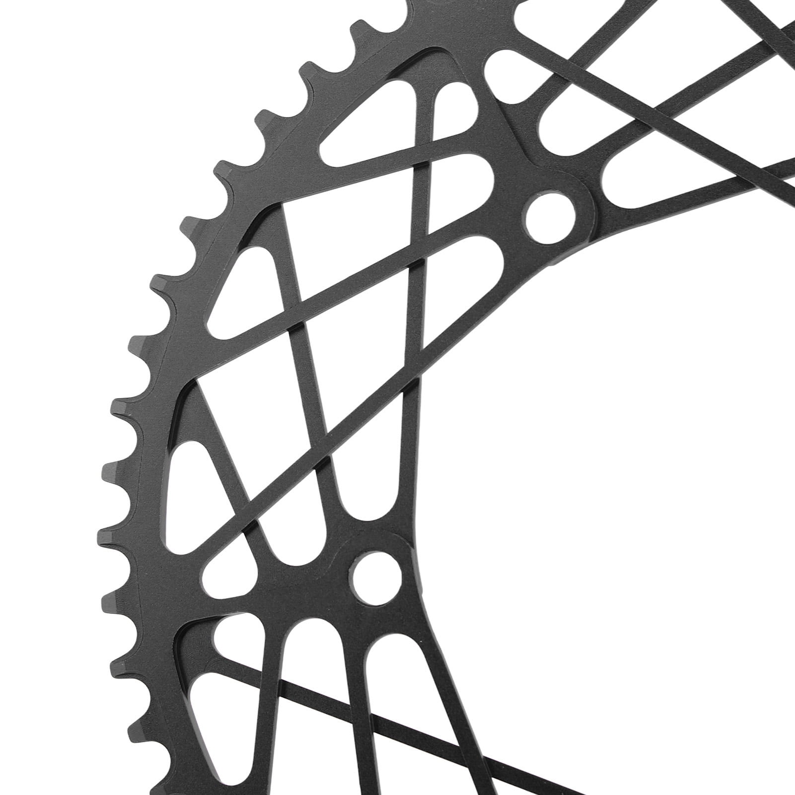 58T Folding Bike Chain Wheel Crank Plate Hollow Anodized Face Lightweight Aluminium Alloy Bike Chainring Black Walmart