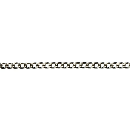 Jewelry Basics Metal Chain 1/Pkg-Black Medium Flat 22
