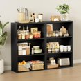 thumbnail image 2 of ALISENED 3-Tier Shelf Bookcase, Open Storage Bookshelf, 23.6“ × 9.4” × 35.2“, Storage Organizer Shelving for Home Office, Livingroom and Bedroom,Black, 2 of 16