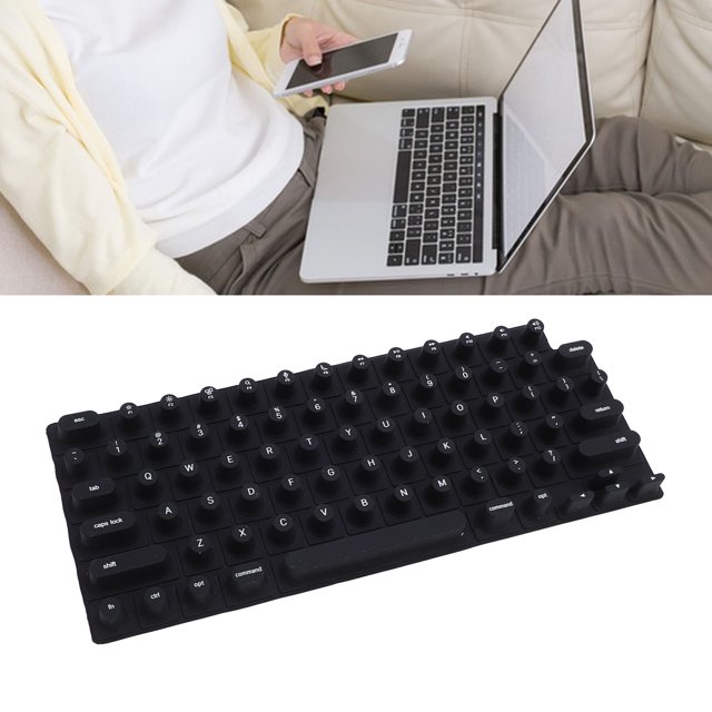 Keyboard Cover for Long Nails, Silicone Raised Keyboard Cover Protector for Nail Art, Comfortable Typing for Long Nails with Tower Shaped Design, Compatible with for OS X Laptop