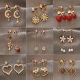 thumbnail image 2 of Pendientes de clip de perlas para mujer, joyería hecha a mano, Linda, creativa, a la moda, 2 of 4