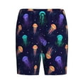 thumbnail image 4 of Easygdp Sea Jellyfish Men's Short Pajama Pants, Sleep Shorts, Household Pants, Casual Pants with Pockets - Small, 4 of 9