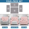 thumbnail image 6 of Qpednta Pink Leopard Print Recliner Chair Slipcovers Washable Furniture Chair Protector with Elastic Band Couch Covers for Reading Room Vacation Home 4‑Pieces, 6 of 7