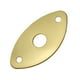 thumbnail image 5 of 2 placas metálicas ovaladas curvas con tornillos para piezas de guitarra eléctrica y bajo Dorado, 5 of 8
