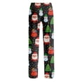 thumbnail image 6 of UDAUDU Matching Christmas Pajamas for Women Sleepwear Christmas Print Lounge Pants Drawstring Stretch Casual Pajama Pants 3XL, 6 of 6