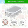 thumbnail image 2 of Lunch Meat Container for Fridge, 3-Layer Stackable Cold Cuts Storage Containers, Transparent Deli Meat Container for Fridge with Lid for Meats Cold, 2 of 5