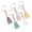 1in Dinosaur (Random Shipment), variant on 10pcs Gemstone Healing Crystal Reiki Chakra Carved Peace animal Pendant Keychain-1in Birds (Random Shipment)
