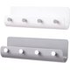thumbnail image 1 of Wall Mounted Key Holder Modern Mail Holder Key Storage Rack Box Organizer Bar Holder With Wall Self Adhesive Tape And 4 Key Hooks For Key Storage (whi, 1 of 5