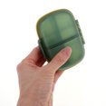 thumbnail image 5 of Unique Bargains 8 Grids Double Layers Pill Box for Travel Green, 5 of 6