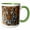 Green/White, variant on 3drose, Bengal Tiger, Louisville Zoo, Louisville, Kentucky - Us18 Aje0301 - Adam Jones, 15oz Two-tone Blue Mug