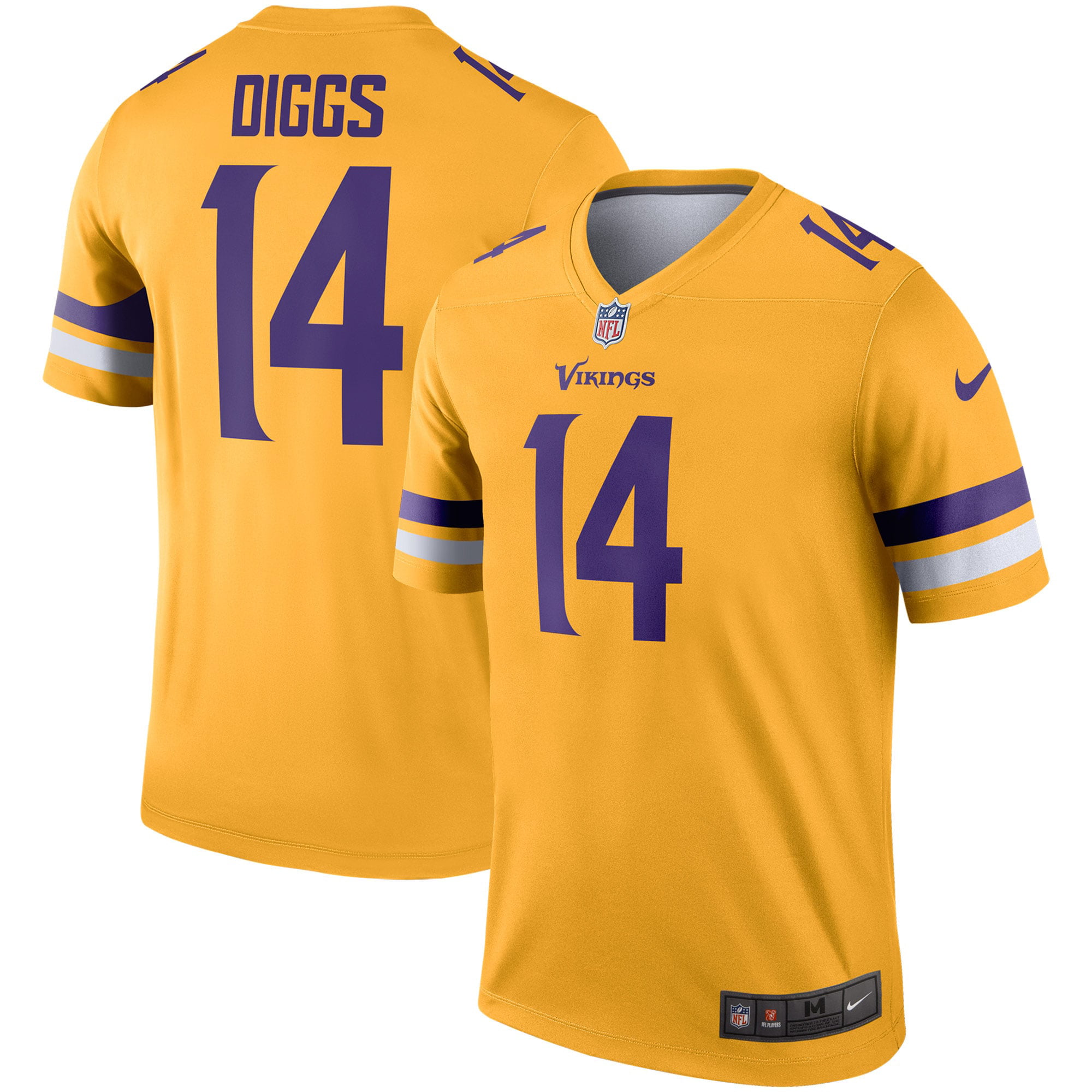 Stefon Diggs Minnesota Vikings Nike Inverted Legend Jersey - Gold - Walmart.com