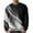 Gray, variant on Men's Lightweight Jackets Line Printed Casual Round Neck Pullover Shirt Black XL