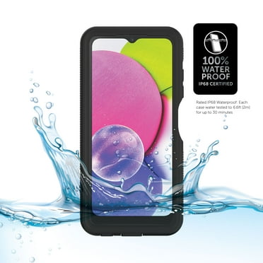Body Glove Tidal Waterproof Phone Case for Samsung Galaxy A03s - Black/Clear
