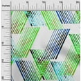thumbnail image 2 of oneOone Velvet Light Green Fabric Geometrical Lines Sewing Fabric By The Yard Printed Diy Clothing Sewing Supplies 58 Inch Wide, 2 of 4