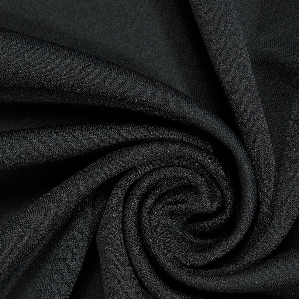 Techno Scuba Poly-Spandex BLACK Fabric by Fabric For Us (Sold by 3 Yards) Apparel, Arts, Craft & Industry FREE SHIPPING