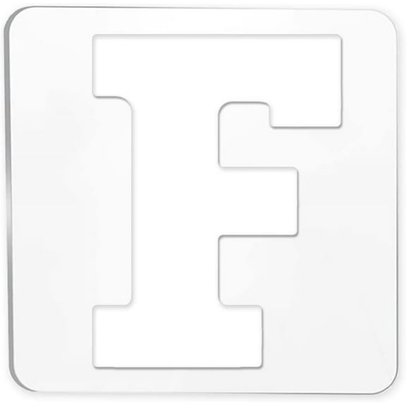 F Quilting Template for DIY Machine Quilting Acrylic Free Motion Quilting Templates Quilting Ruler Sewing Repair Patches Sewing Tools for DIY Fabric Clothes Handwork