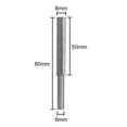 thumbnail image 2 of 1 Pce Métal Doux pour Polissage et Soudure des Cicatrices, Élimination de la Rouille, Broyage du Bois, Fichier Rotatif Haute Vitesse Acier Argent, Outils Électriques, 2 of 8