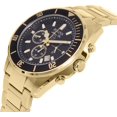 thumbnail image 2 of 98B250 Men's Marine Star Black Dial Yellow Gold Steel Bracelet Chronograph Watch, 2 of 2