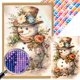 thumbnail image 1 of Taladro Cuadrado AB Parcial Muñeco Nieve Y Flores 45x65cm, 1 of 9