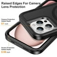 thumbnail image 2 of For iPhone 15 Life Waterproof Rugged MagSafe Magnetic Phone Case,Black,For iPhone 15, 2 of 16