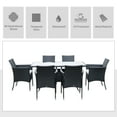 thumbnail image 4 of Outsunny Garden Dining Set with Cushions, Patio Conversation Furniture Set, 4 of 10