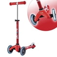 thumbnail image 2 of Micro Kickboard - Mini Deluxe à DEL - Trottinette Micro à Trois Roues, à Inclinaison pour Diriger, Conçue en Suisse, pour Tout-Petits et Enfants, avec Roues Lumineuses Activées par le Mouvement pour 2 à 5 Ans (Rouge), 2 of 5