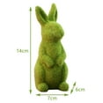 thumbnail image 5 of ZZkhGO Flocked Easter Bunny Statue, Resin Garden Patio Decor Ornament, Cute Spring Holiday Decoration for Tabletop Yard Display, 5 of 5