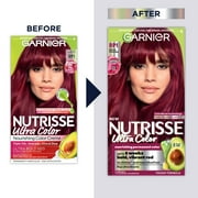 Garnier Nutrisse Ultra Color Hair Color Tool Kit, Permenant Hair Dye, RP1 Cherry Flamingo