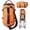 Orange, variant on Plexon Duffle Bag for Gym, Travel & Sports Workout, 21" Waterproof Carry On Duffel Backpack, Lightweight Tear-Resistant Weekender Bag for Men & Women , Orange