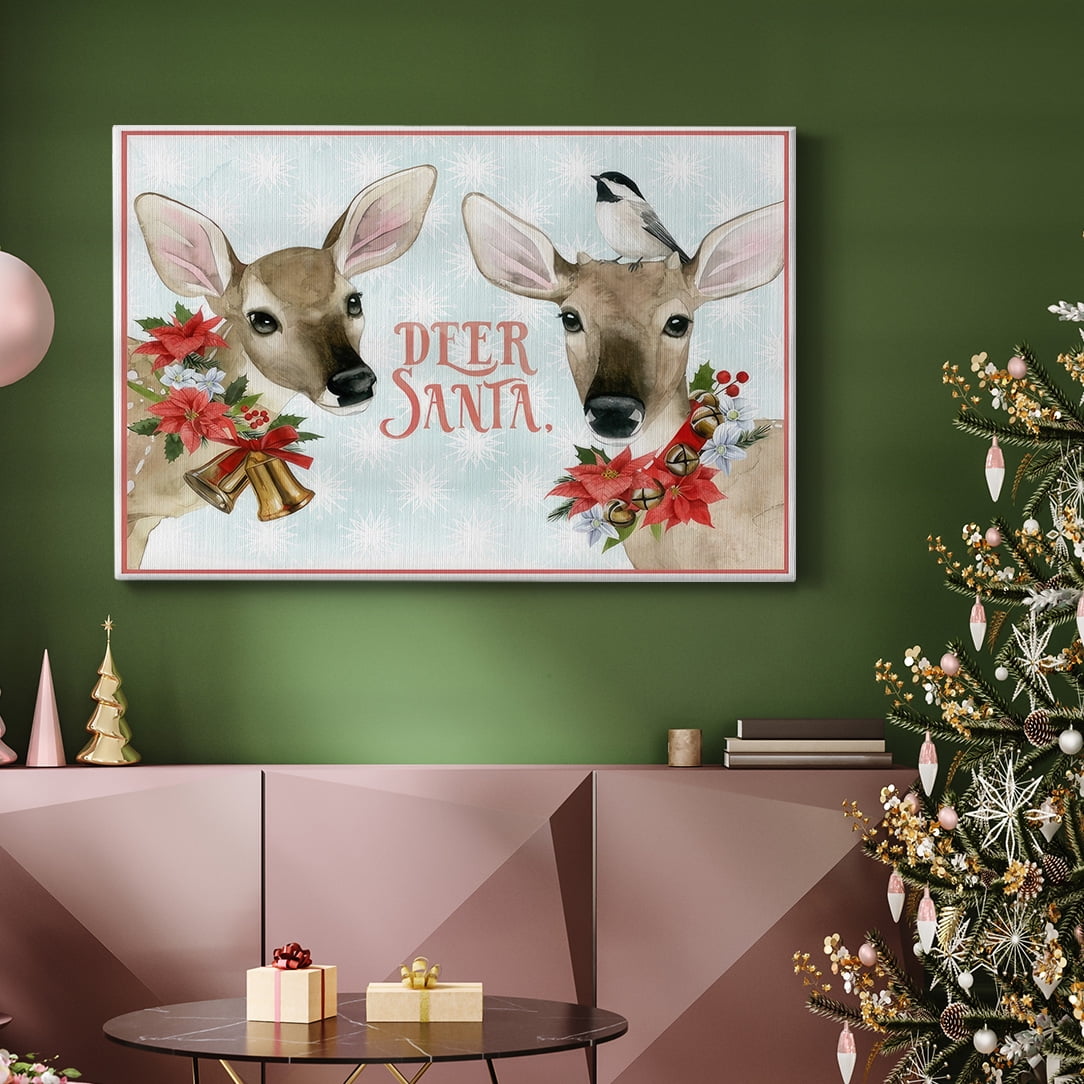 Deer Christmas Collection A- Gallery Wrapped Canvas
