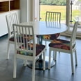 thumbnail image 6 of Logiee Whimsical Dragon Color Cool Print Square Chair Seat Covers, Stretch Chair Seat Covers,Seat Chair Slipcover, Non-Slip Chair Slipcover,Furniture Protector for Indoor and Outdoor-Four Pieces, 6 of 7