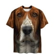 thumbnail image 2 of Gamivast Unisex Funny Dog 3D Printed Cute T Shirt Graphic Short Sleeve Tee Coffee S of the Day Online Only, 2 of 8