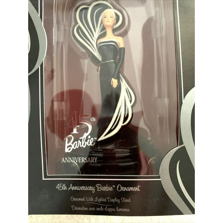 Hallmark Barbie 45th Anniversary 4 Party Martini Glasses High Heel