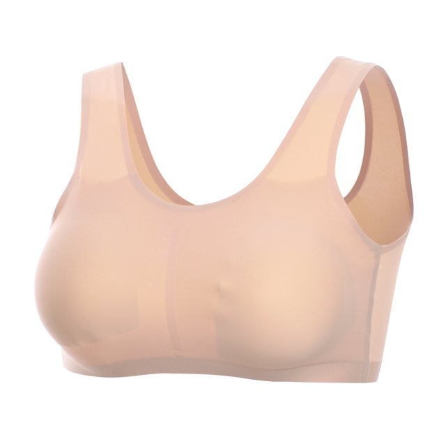 Sujetador clásico sin costuras de talla grande Sujetador sin aros Sujetador cruzado Sujetador deportivo de yoga de una pieza Adecuado para mujeres 110-125 Jin