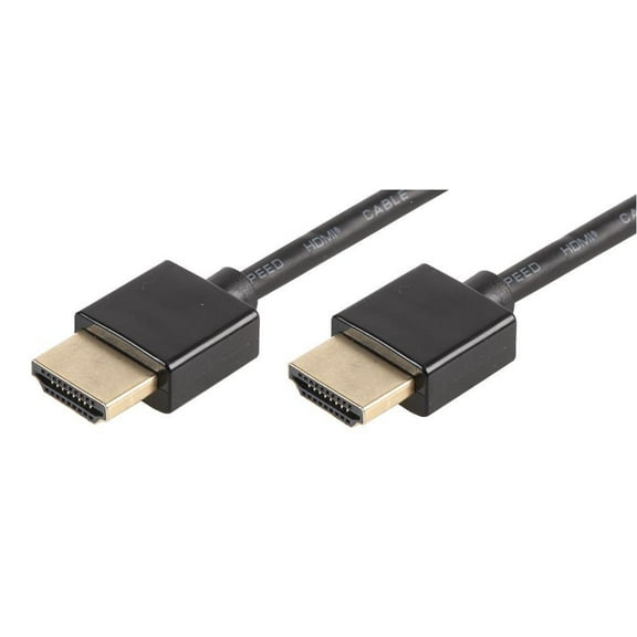 PRO SIGNAL Slim High Speed 4K UHD 60Hz HDMI Lead Male to Male, 0.5m Black